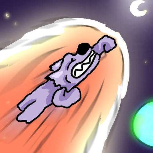 Doug the Dawg flying to space